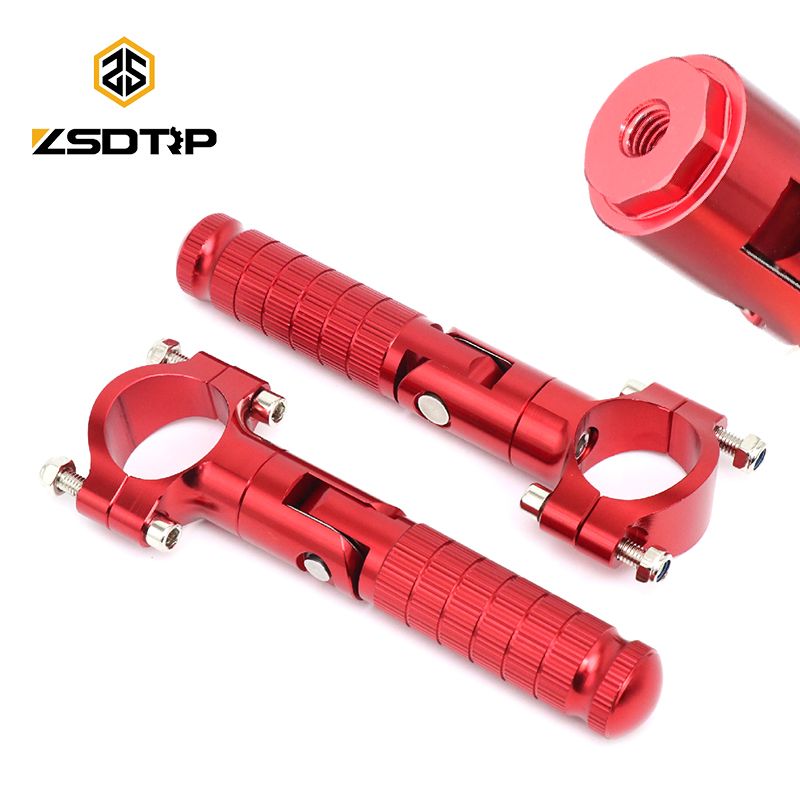 オートバイ用 90度折りたたみフットレスト フロント滑り止め ZSDTRP-M8