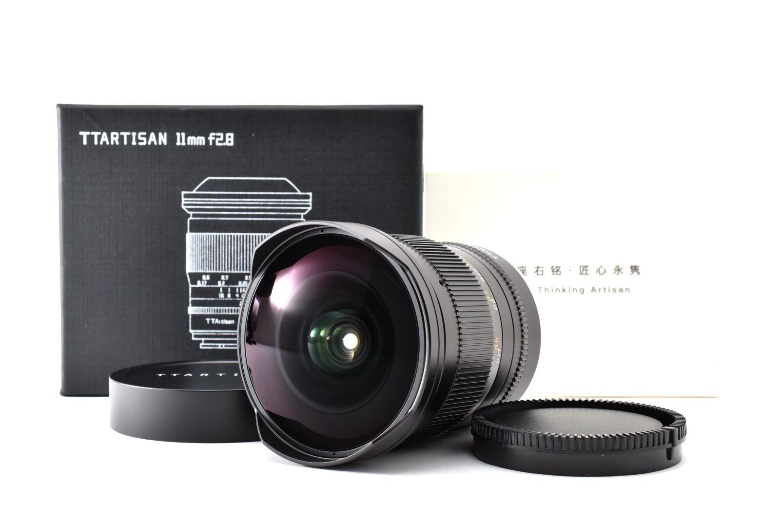 【返品保証】★新品級★めいしょうこうがく 銘匠光学 TTArtisan 11mm F2.8 Fisheye ソニーE用対応★ L319#8707