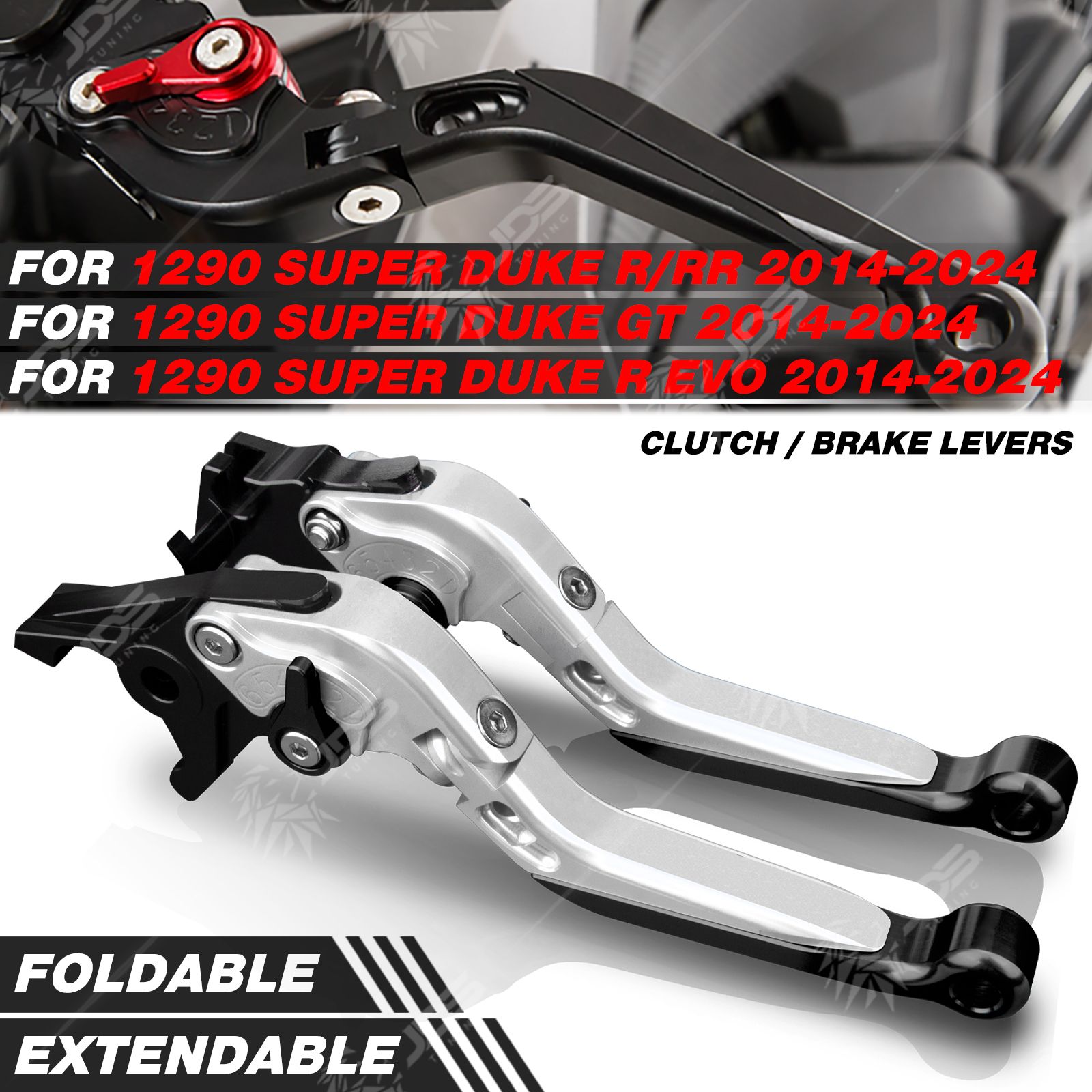 KTM 1290 SUPER DUKE R/GT/RR/R EVO 用 折りたたみ式クラッチレバー