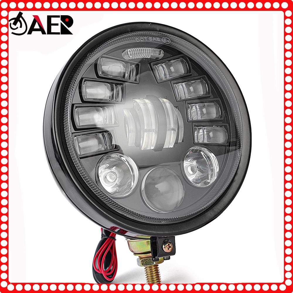 ハーレー ダイナ スポーツスター XL1200/XL883 FXD 用 5.75インチ LED ヘッドライト