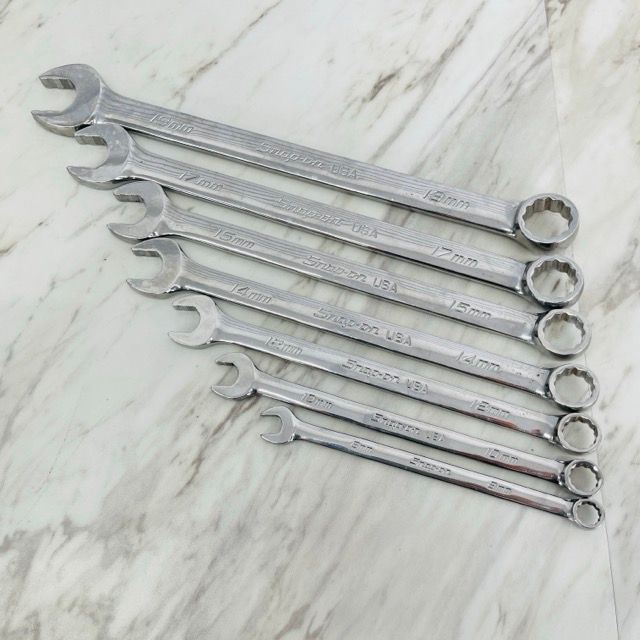 スナップオン コンビネーションレンチ 7本セット 【中古】snapon 6　8 10 12 14 15 17 19mm 工具/517775