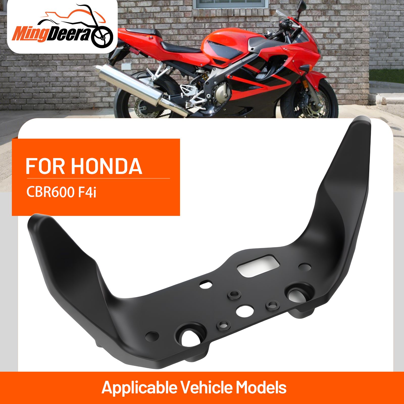 Honda CBR600F4i 2001-2006 用 ヘッドライトブラケット フロントアッパーブラケット