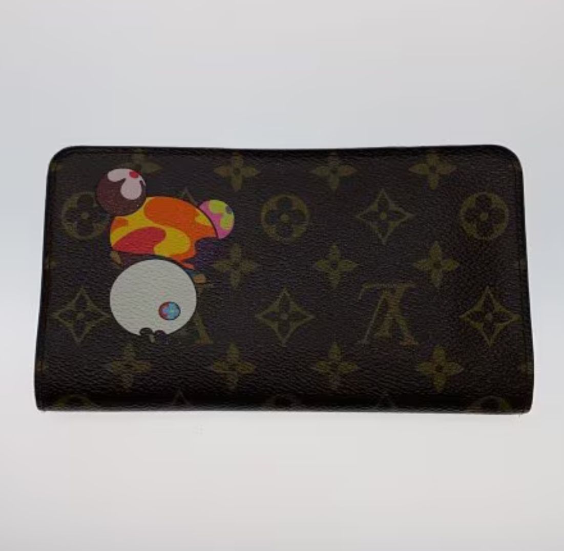 LOUIS VUITTON × 村上隆 モノグラム パンダ ポルト モネ ジップ 長財布