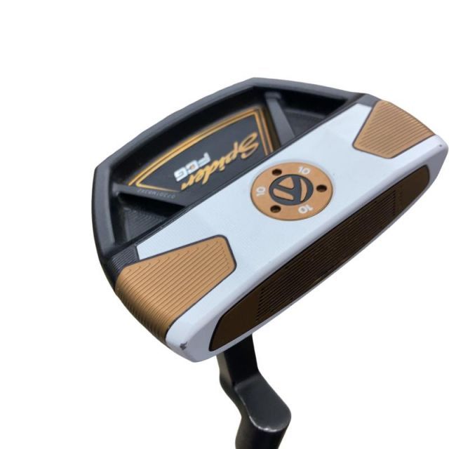 【中古】 テーラーメイド Spider FCG BLACK/WHITE クランクネック 33インチ パター PT KBS CT TOUR BLACK (フレックスその他) メンズ 男性用 右利き 右用 Dランク ゴルフクラブ