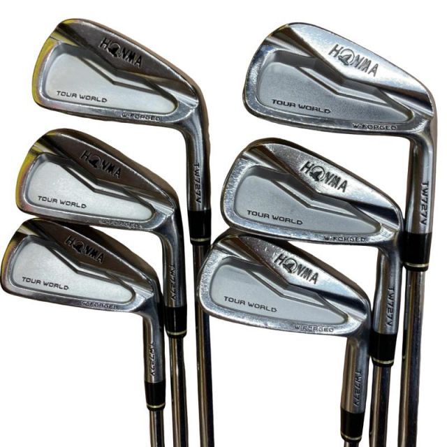 【中古】 本間ゴルフ TOUR WORLD TW727V FORGED 6S アイアンセット IR NS PRO MODUS3 TOUR120 (フレックスS) メンズ 男性用 右利き 右用 Dランク ゴルフクラブ