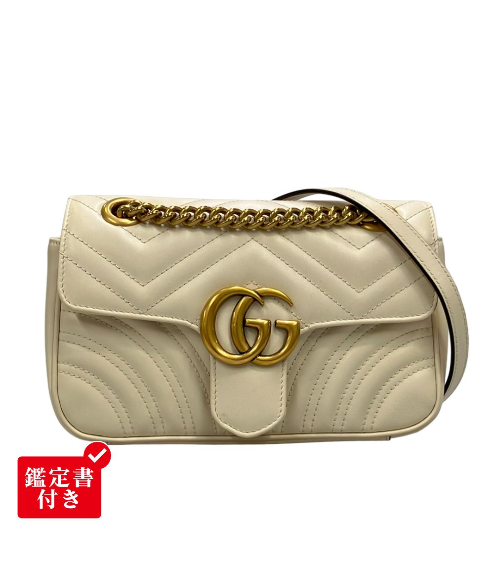 グッチ チェーンショルダーバッグ 斜め掛け 肩掛け GGマーモント 446744 213317 レディース GUCCI