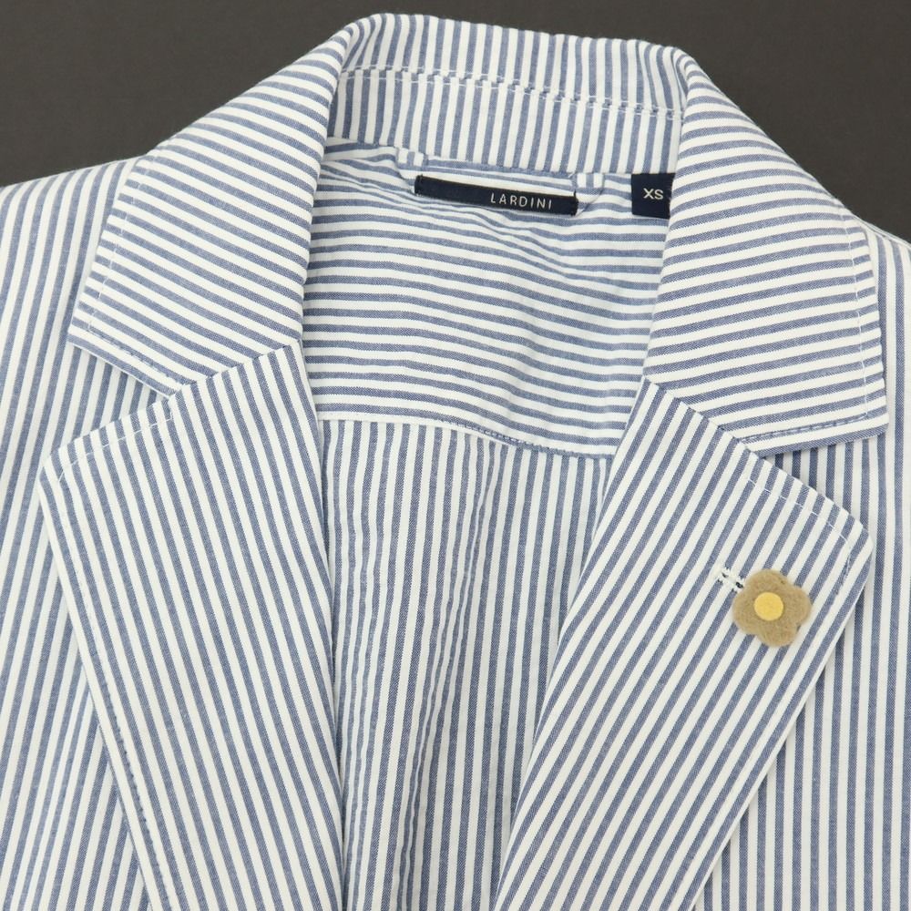 中古】【未使用】ラルディーニ LARDINI コットン サッカー ストライプ