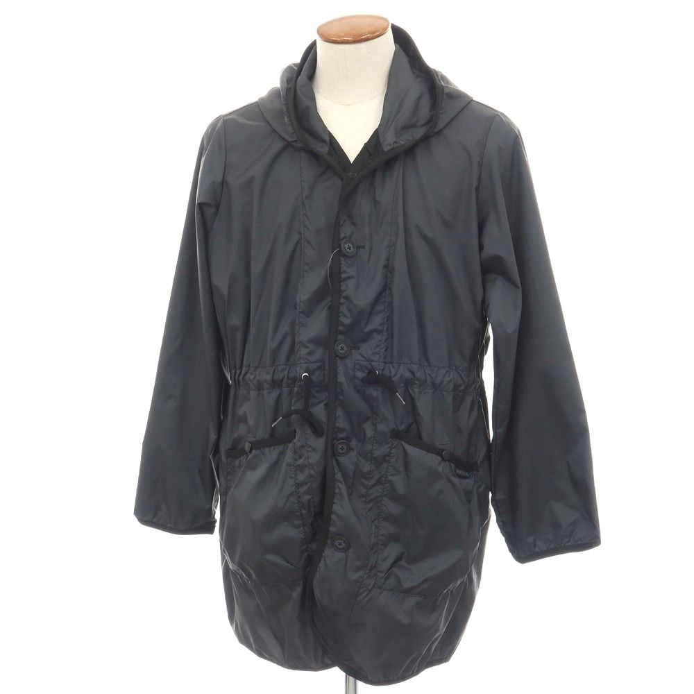 【中古】ラベンハム LAVENHAM ポリエステル フーデッドコート ダークグレイッシュネイビー【サイズ38】【メンズ】