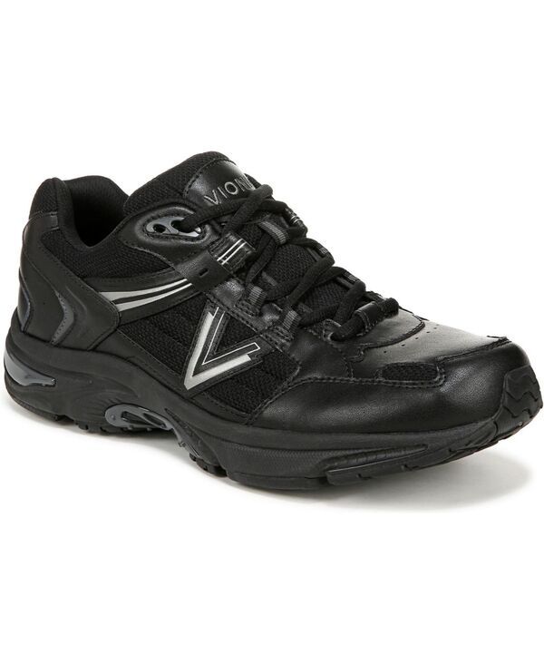 バイオニック メンズ シューズ スニーカー Vionic Mens 23Walk 20 Walking Shoes Black leather ブラック