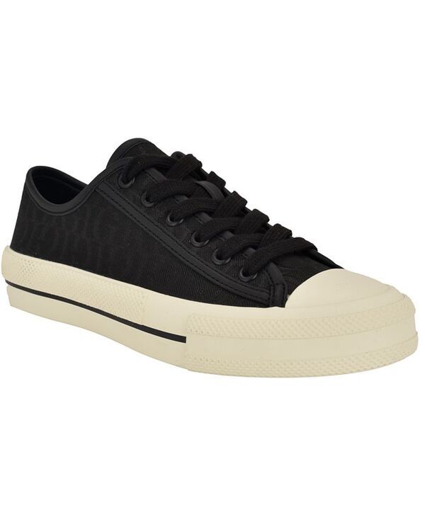 ゲス レディース シューズ スニーカー レース ロゴ GUESS Womens Carey Jacquard Logo LowTop LaceUp Sneakers Black Logo ブラック 15,736円