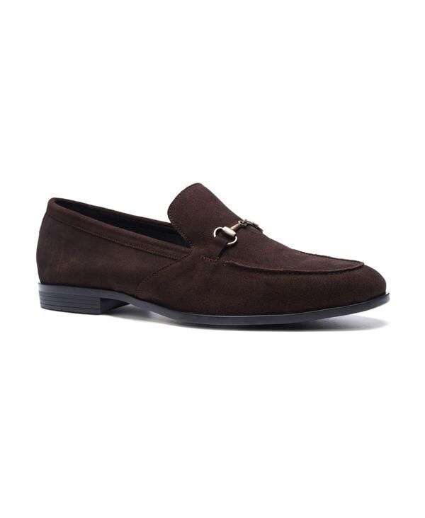 カルロスサンタナ メンズ シューズ スリッポン・ローファー Carlos by Carlosantana Mens Louis Bit Loafer Brown Suede ブラウン