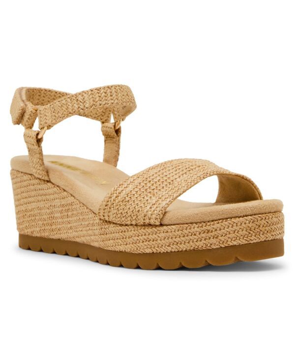アンクライン レディース シューズ サンダル プラットフォーム Anne Klein Womens Natasia Platform Wedge Sandals Raffia
