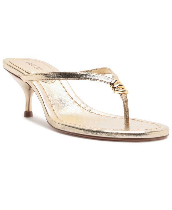 アレッツォ レディース シューズ サンダル Arezzo Womens Lia Low Stiletto Sandal Platino 17,610円