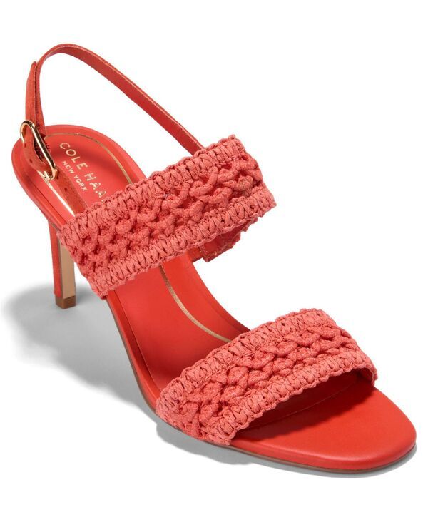 コールハーン レディース シューズ サンダル Cole Haan Womens Harlan Woven Double Bandressandalsummer Fig Woven FabricLeat