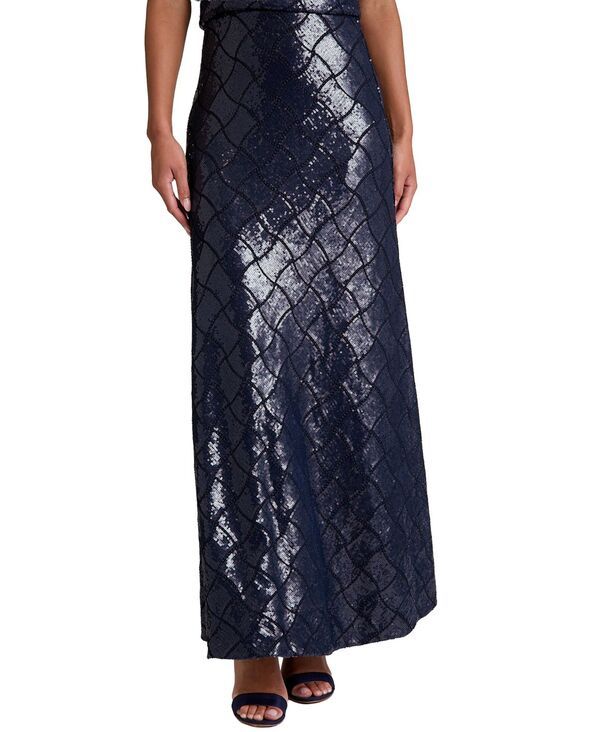 ミューズ レディース ボトムスカート A ライン スパンコール マキシ Muse Womensequin ALine Maxi Skirt Navy ネイビー
