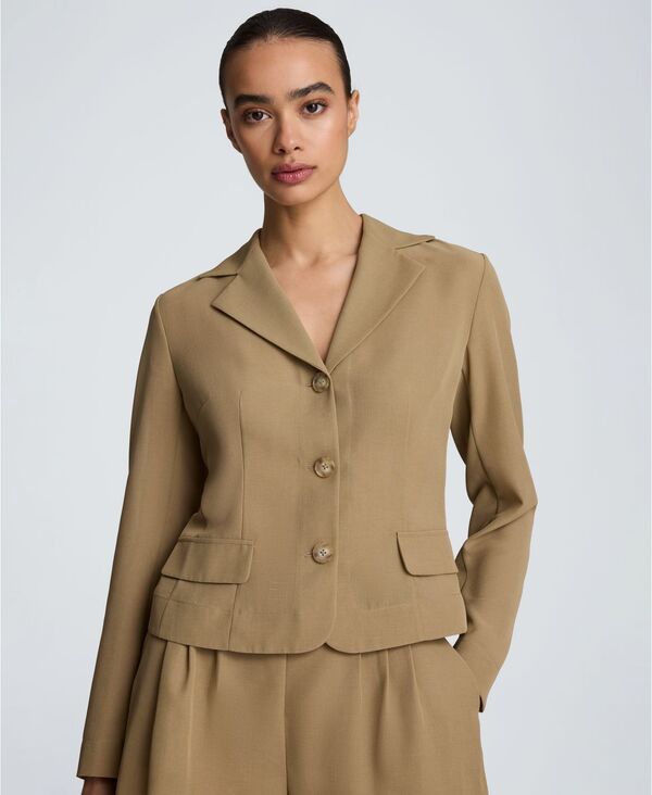 ケネスコール レディース アウター ジャケット・ブルゾン ブレザー Kenneth Cole Womens Notch Collar Blazer Moss Taupe トープ 26,492円