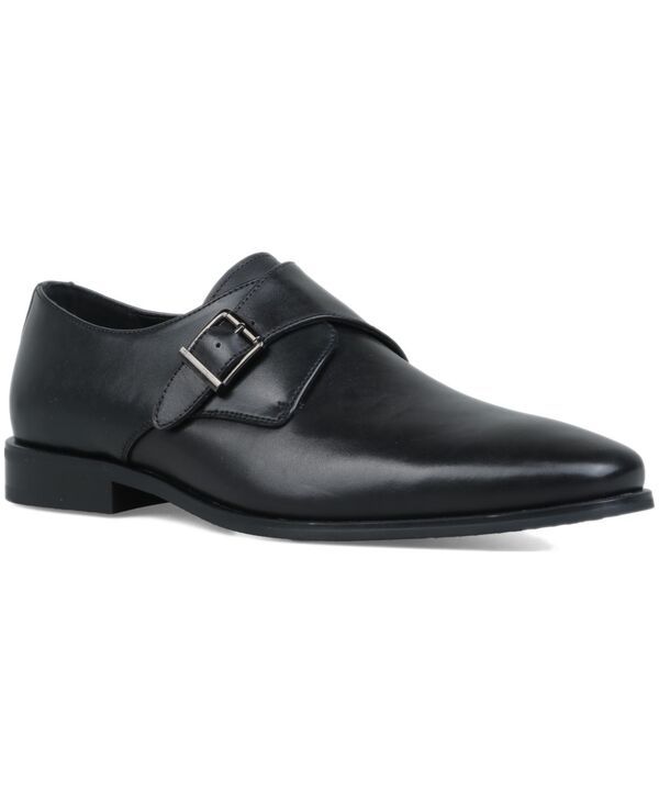 アルファニ メンズ シューズ スニーカー レザー Alfani Mens Jerrie Leather Dresshoes Black Leather ブラック