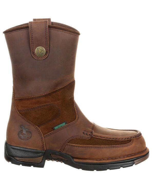 ジョージブーツ メンズ シューズ スニーカー Tシャツ GEORGIA BOOT Mens Georgiathensteel Toe Waterproof Wellington Brown ブラウン
