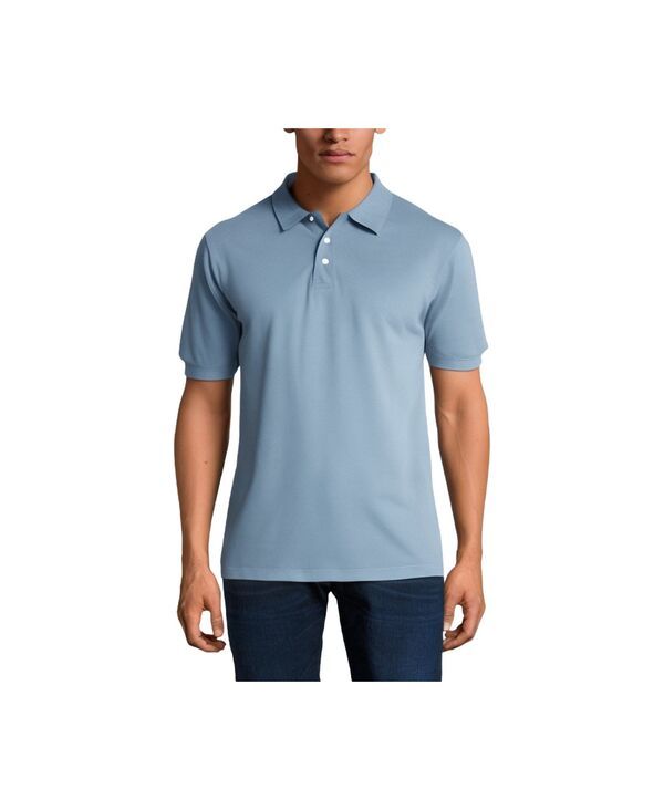 キングサイズ メンズ トップス ポロシャツ トール コットン KingSize Tall ShrinkLess Classicotton Polo Shirt Heather blue ヘザー