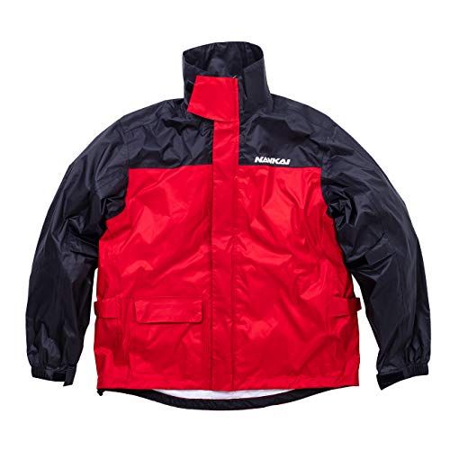 [南海部品] ナンカイ バイク用 レインスーツ レッド/ブラック Size:L SDW-9106pms