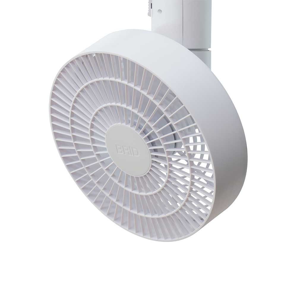 【新品】[レール取付]DUCT RAIL FAN 3D BK メルクロス製シーリングファン ホワイト