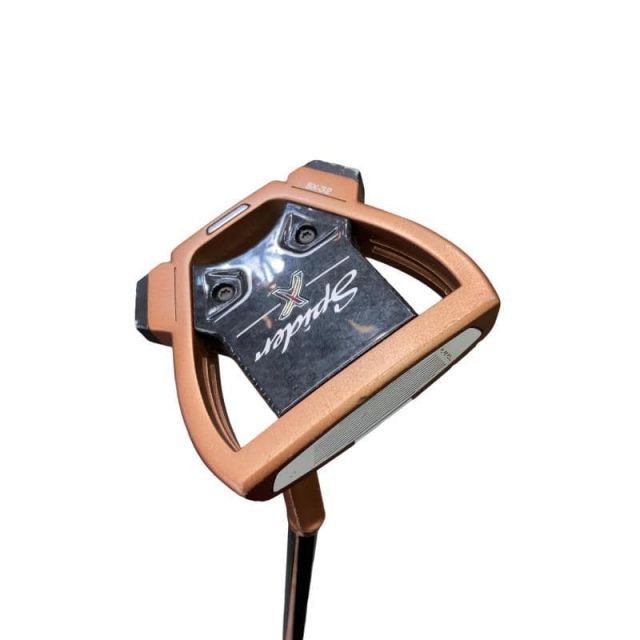 【中古】 テーラーメイド Spider X COPPER/WHITE スモールスラント 33インチ パター PT スチール(ブラック) (フレックスその他) メンズ 男性用 右利き 右用 Dランク ゴルフクラブ