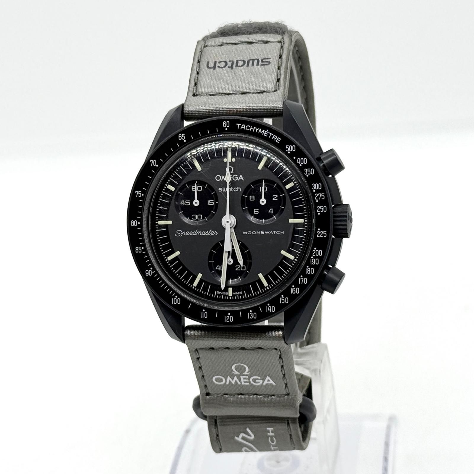 OMEGA オメガ ×スウォッチ マーキュリー ダークグレー SO33A100 QZ