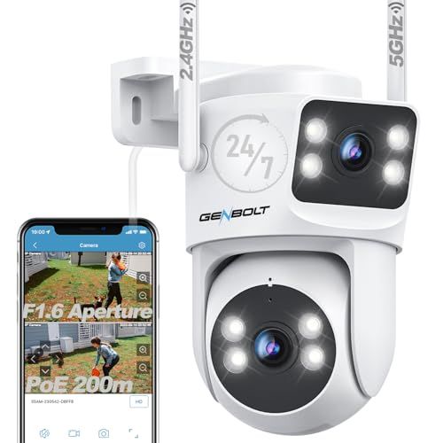 【同時二画面】防犯カメラ ワイヤレス 屋外 wifi FHD1080P 監視カメラ バレット ドーム ダブルレンズ 自動追尾 カラー暗視 AI人体検知 双方向音声 マイクロSDカード録画 遠隔操作 LAN 日本語対応iOS/Android/P 21604e8d