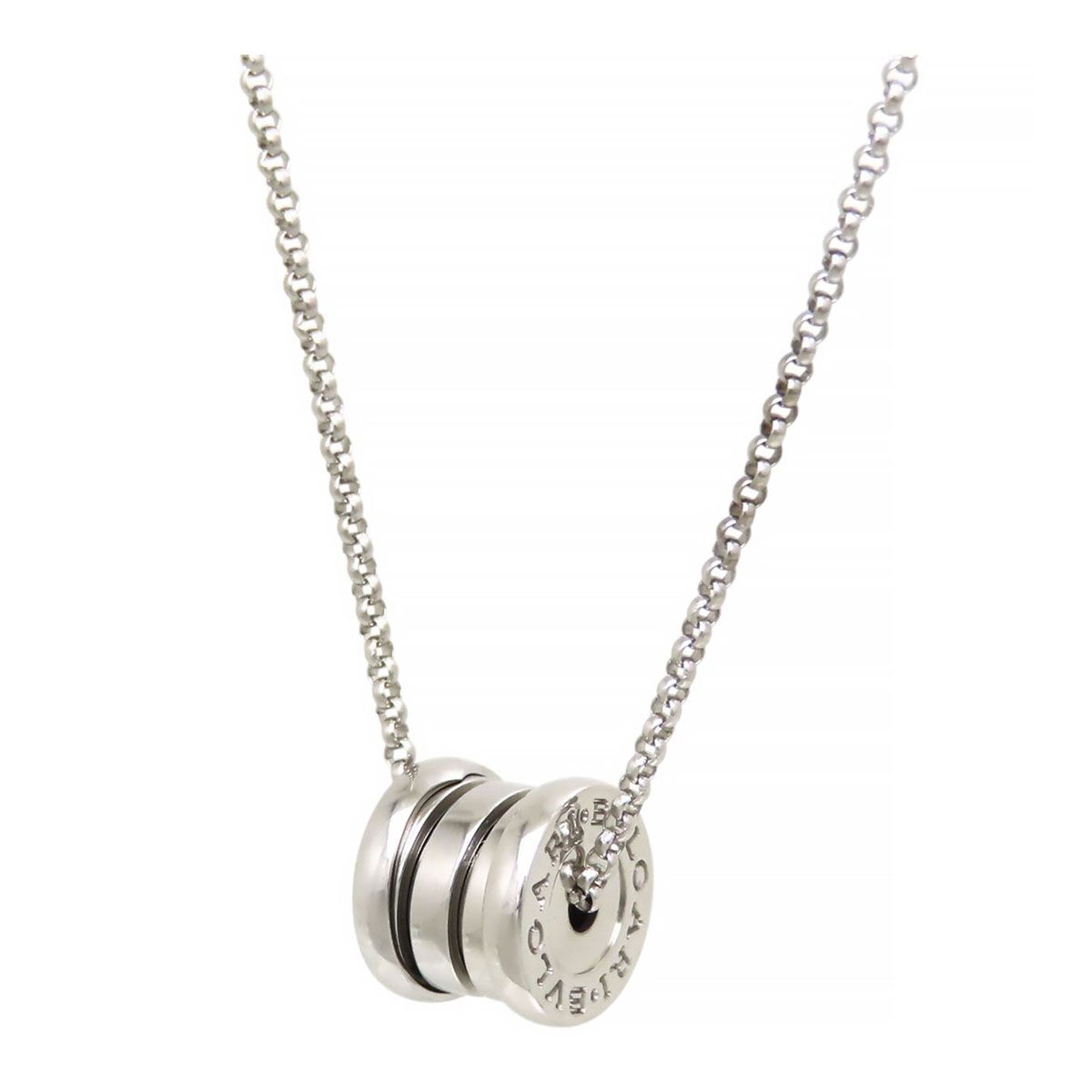 ブルガリ ビーゼロワン ネックレス ミニ 360310 Au750 (K18WG) ユニセックス BVLGARI【中古】 【ジュエリー】