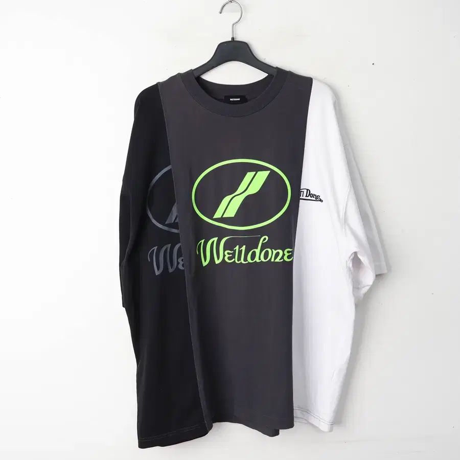 105/WELLDONE ウェルダン リメイク3パネル オーバーサイズ 半袖Tシャツ 6,375円