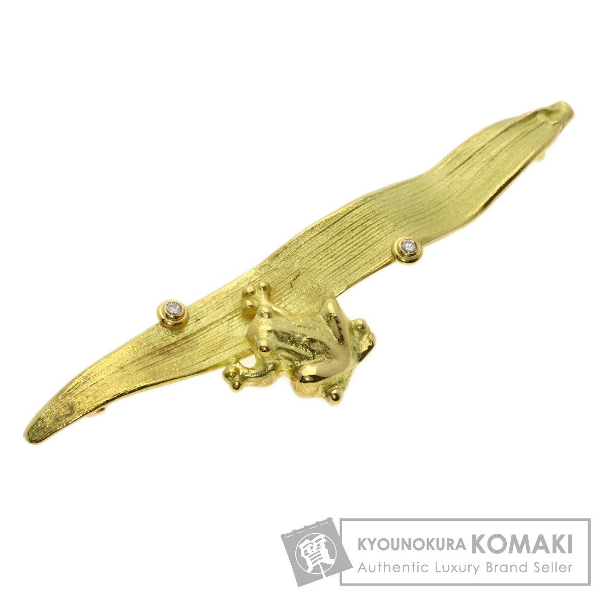 SELECT JEWELRY セレクトジュエリー カエル ダイヤモンド ブローチ K18YG レディース [中古]