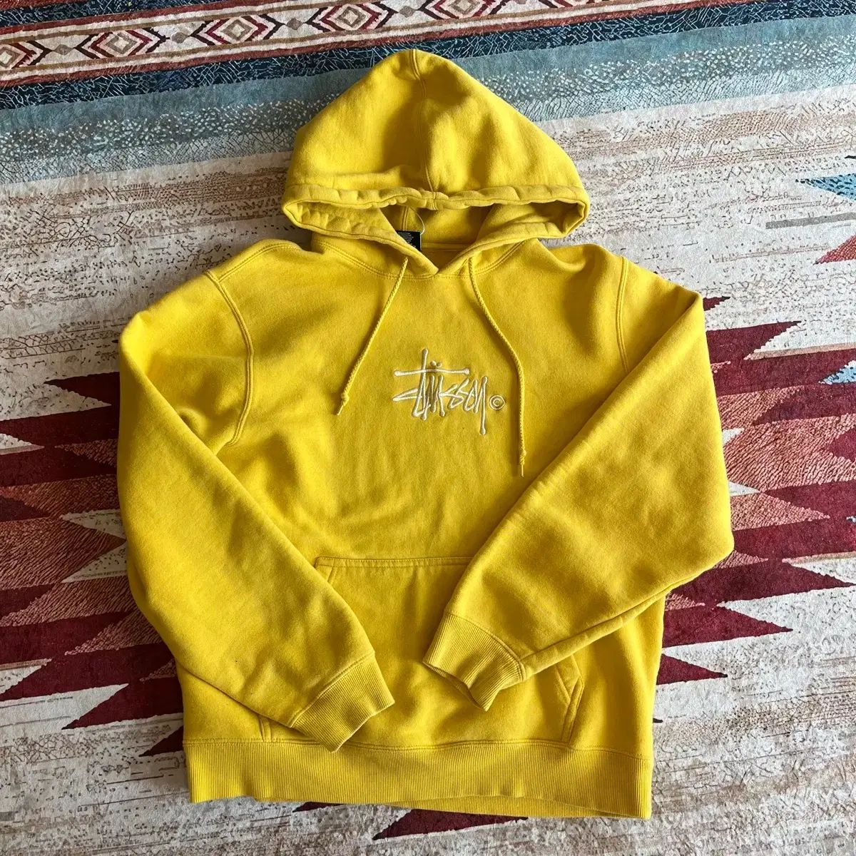 STÜSSI ストック ビックロゴ フーディー Tシャツ M/95