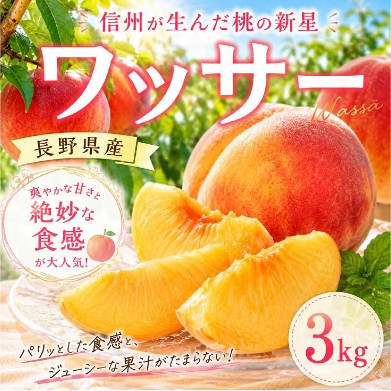 ワッサー】長野県産 約3kg 10個前後 新品種桃 - メルカリ