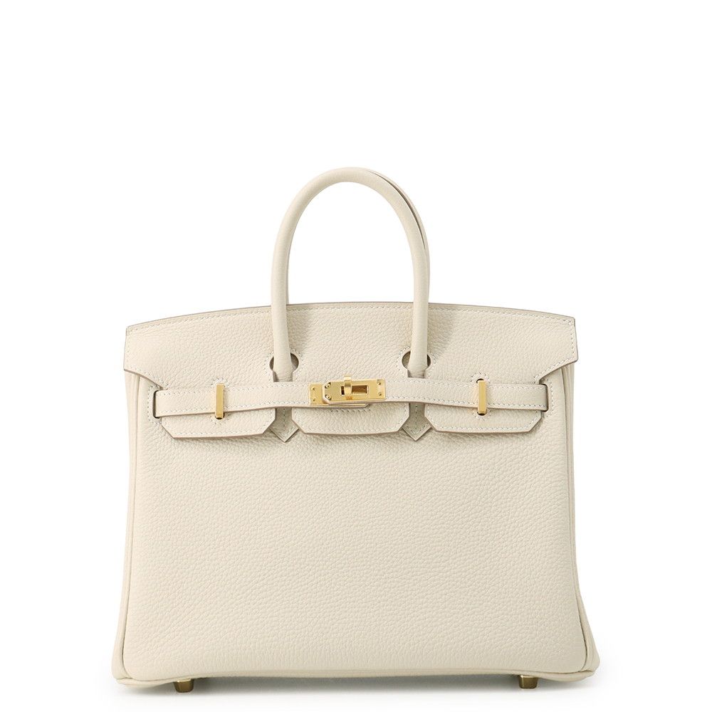 エルメス バーキン25 クレ/ゴールド金具 トゴ B刻印 HERMES Birkin ハンドバッグ 1,405,530円