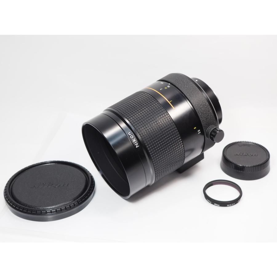 送料無料 【 良好 カビくもりなし 】Nikon Reflex 500mm F8 NEW HN-27 フード付 ミラー 反射 望遠 レンズ ニコン [管NI8323 【 カメラの多成堂 】