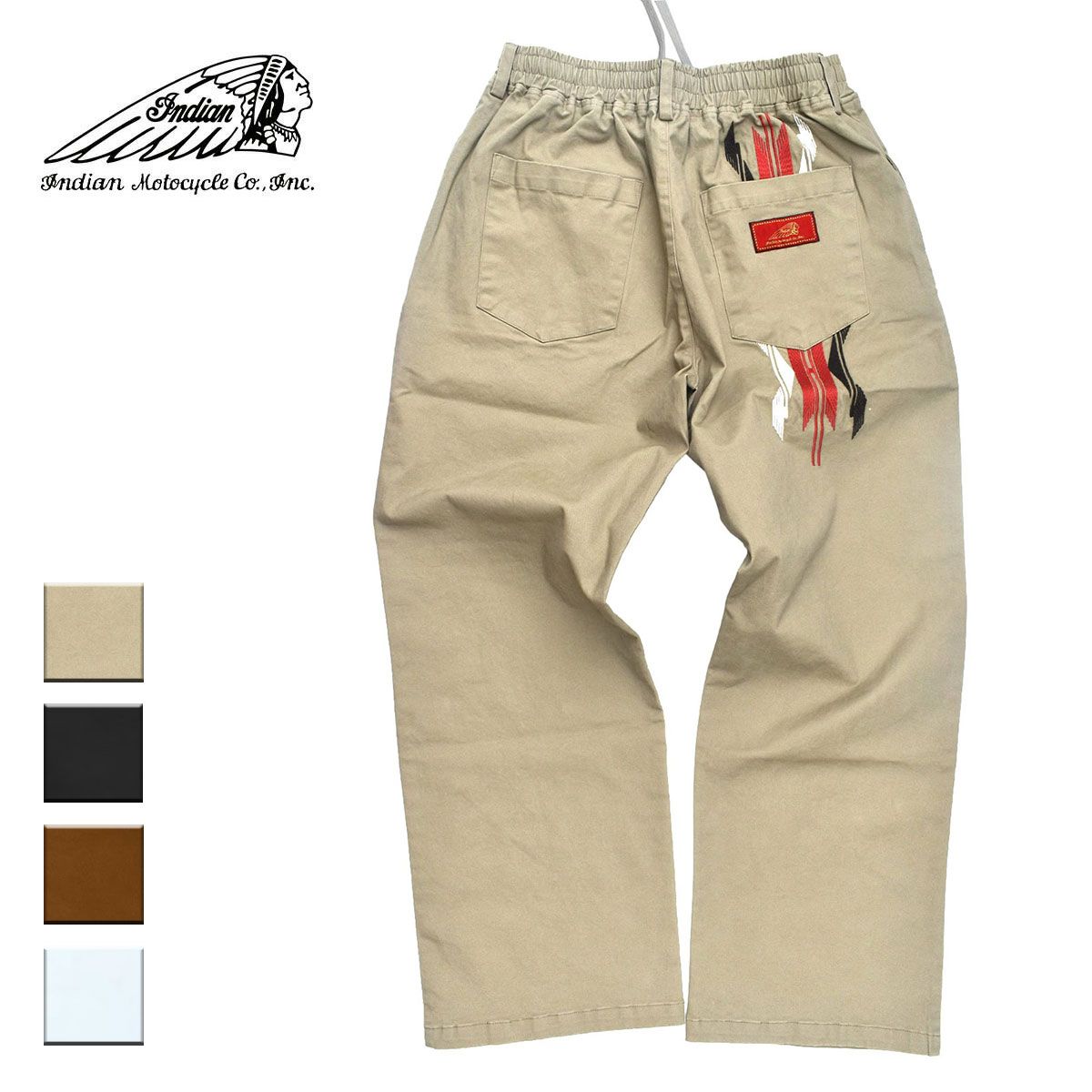 【新品】 Indian インディアン CHIMAYO WIDE EASY PANTS CHIMAYO メンズ/レディース ベージュ/ブラック/ブラウン/アイボリー M-L 11,161円