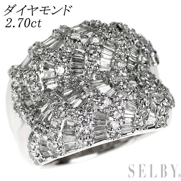 K18WG ダイヤモンド リング 2.70ct 257,400円