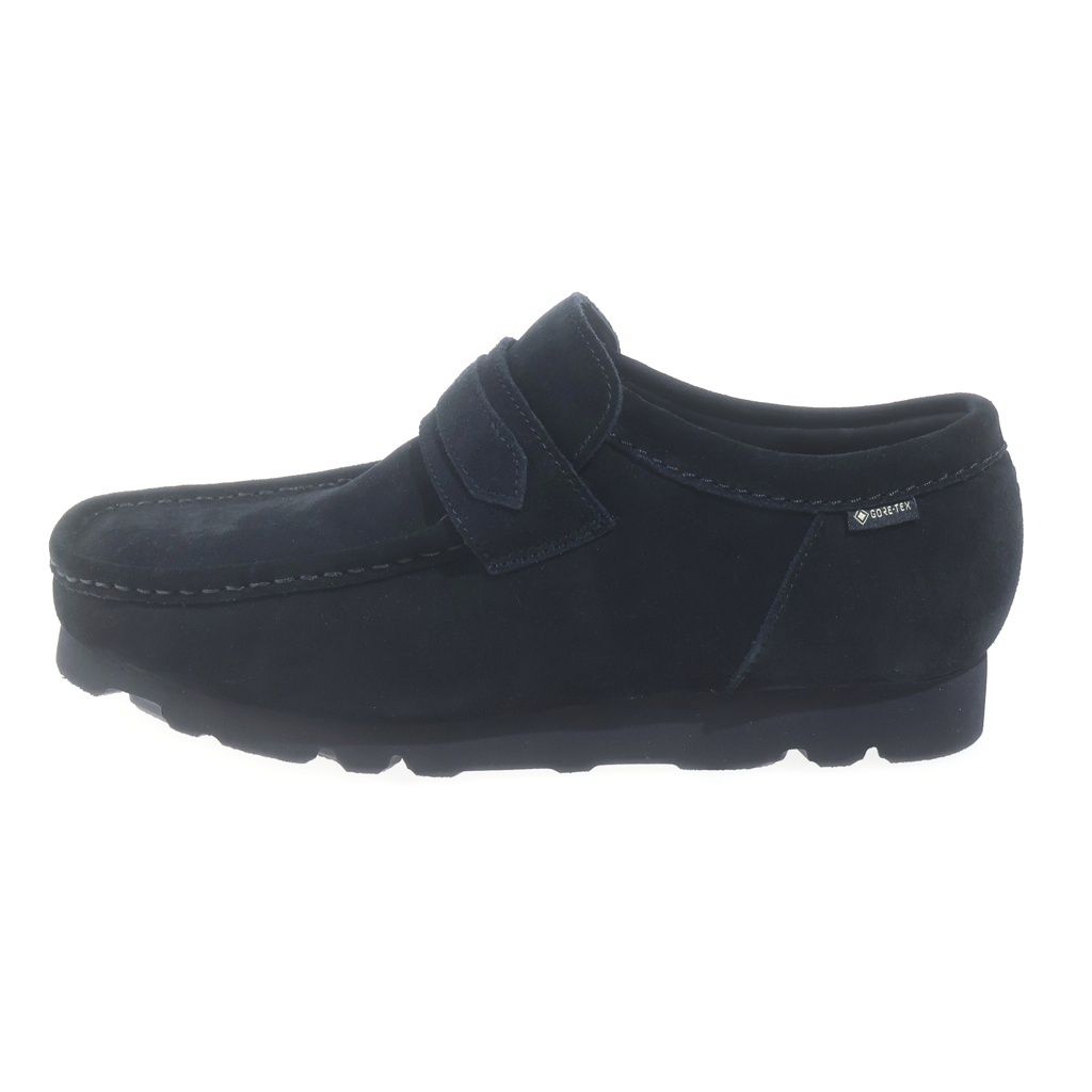 Clarks (クラークス) WallaLoafer GTX ワラローファー ゴアテックス スエード シューズ ブラック 62001408