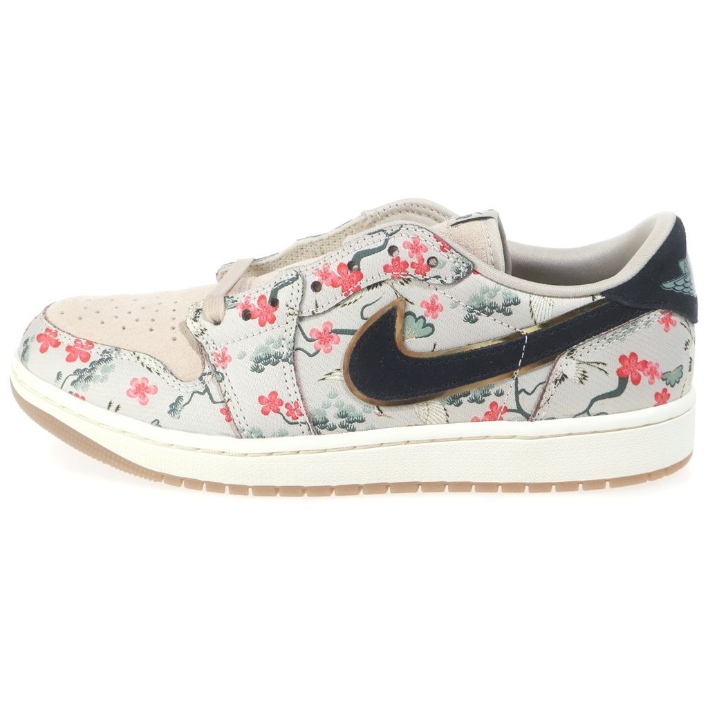 NIKE (ナイキ) ×RUI HACIMURA AIR JORDAN 1 RETRO LOW OGエアジョーダン 1 八村 塁 ローカットスニーカー ベージュ US9/27cm HV8293-100