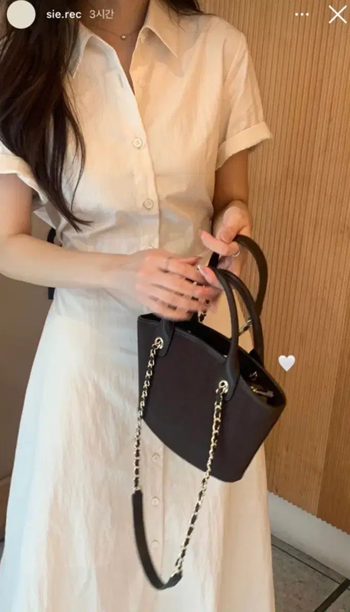 シエ sie ドア ストラップ シャツ ドレス