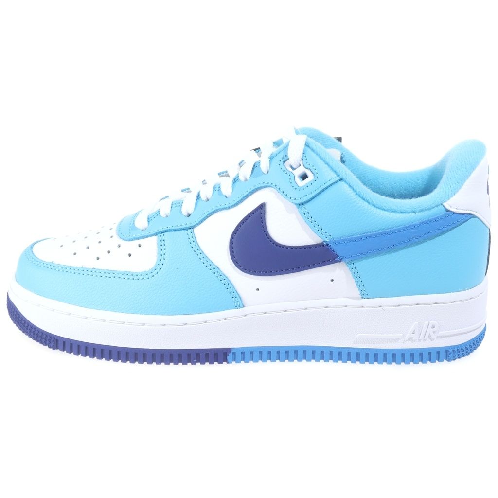 NIKE (ナイキ) AIR FORCE 1 07 DZ2522-100 エアフォース1 スプリット US8.5/26.5cm ホワイト/ブルー