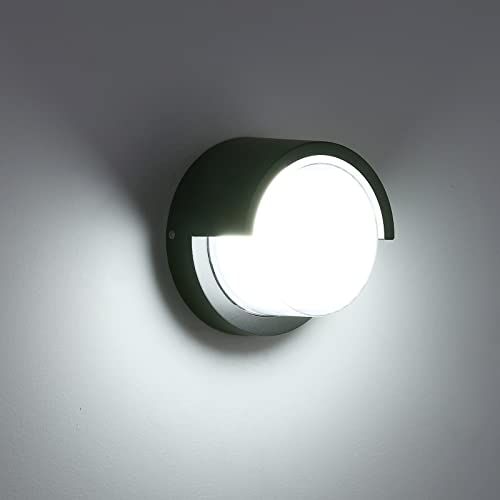 Lightess LED 玄関ライト ポーチライト ブラケットライト 防水防雨 IP65 門柱灯 玄関照明 アウトドア 屋外屋内兼用 壁掛け照明 防犯 勝手口 外灯 屋外 ガーデン 階段 廊下 庭 ベランダ ガレージ 倉庫 装飾照明 18W（ホワイト 国内発送