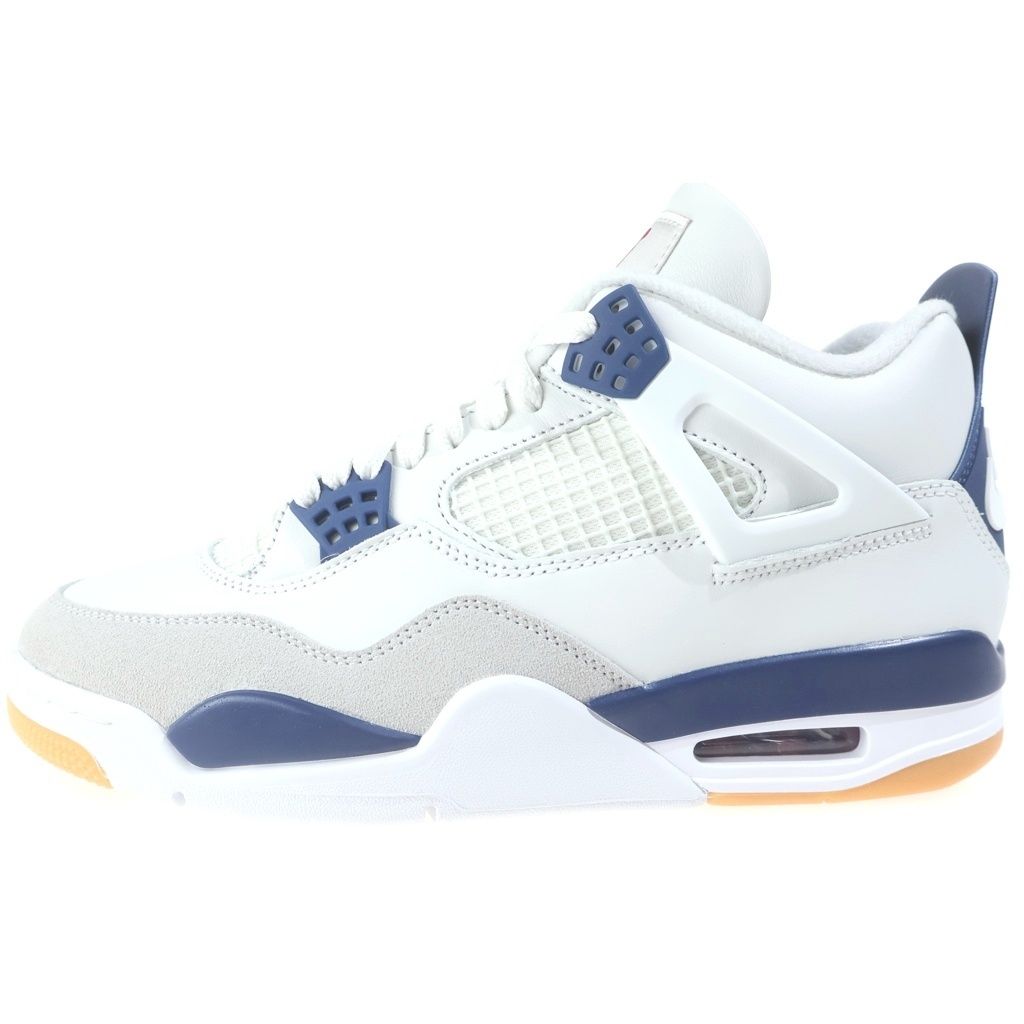 NIKE SB (ナイキエスビー) AIR JORDAN 4 RETRO SP SUMMIT WHITE DR5415-100 エアジョーダン レトロ ハイカットスニーカー ホワイト/ネイビー US9/27cm