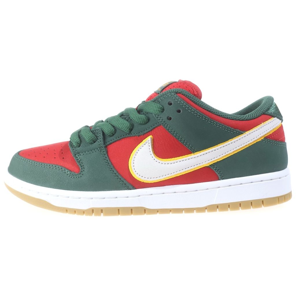 NIKE SB (ナイキエスビー) DUNK LOW PRM SEATTLE SUPERSONICS FZ1287-300 ダンク シアトルスーパーソニックス ローカットスニーカー グリーン/レッド US9.5/27.5cm
