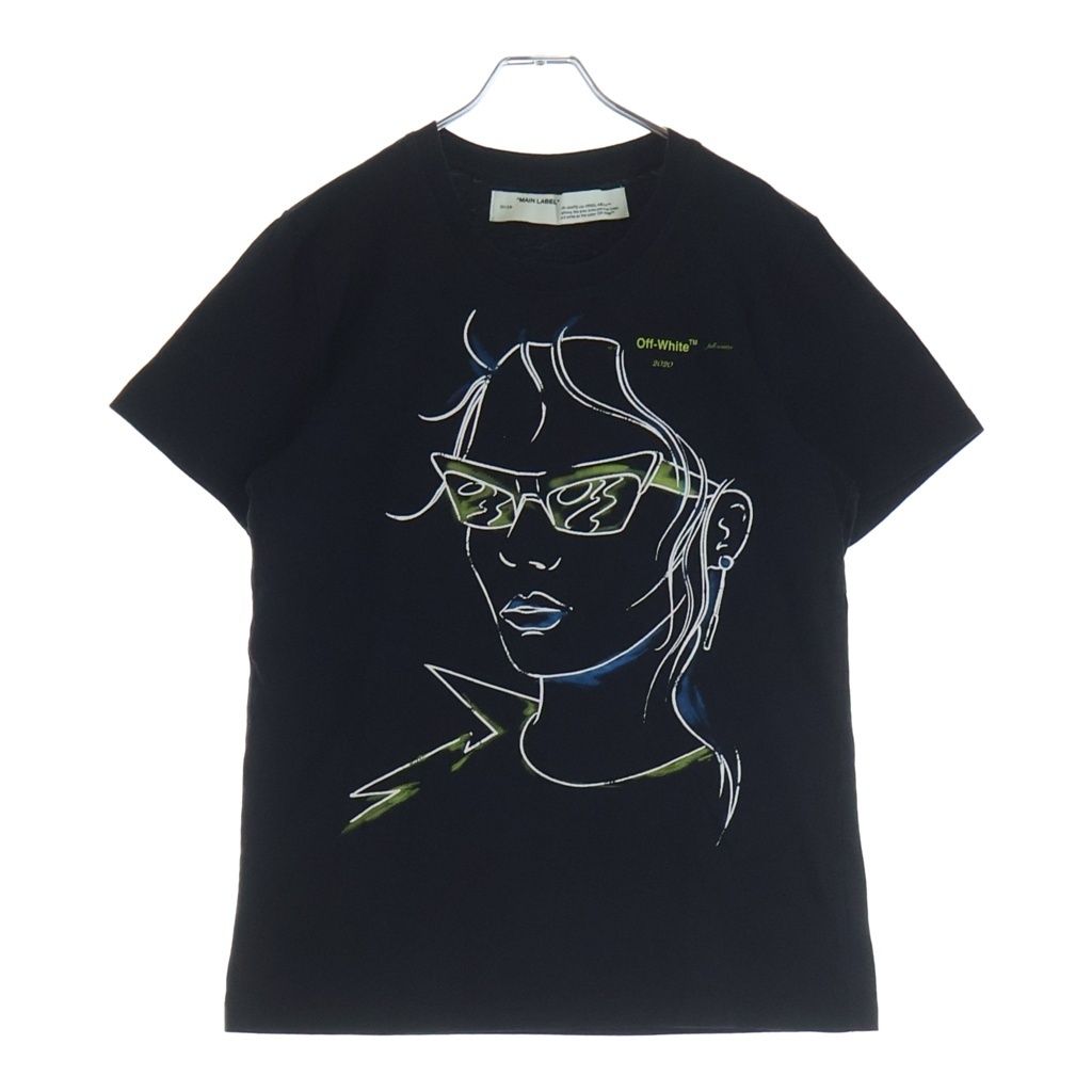 OFF-WHITE (オフホワイト) 19AW Face T-Shirt 半袖Tシャツ ブラック OWAA049E19B07062 12,293円