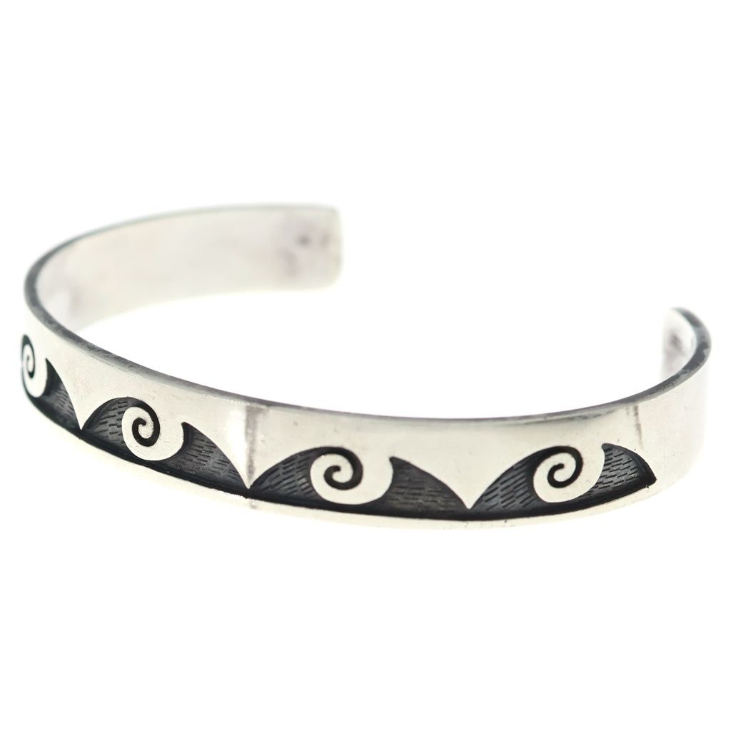 INDIAN JEWELRY (インディアンジュエリー) ホピ族 MLK ウェーブ シルバー バングル 8,873円