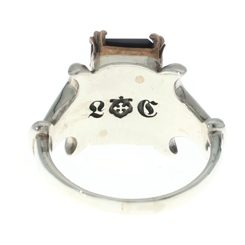 LORD CAMELOT ロードキャメロット LC 697 UX ONX スクエアカット ブラックオニキス デザインリング シルバー/ブラック LORD CAMELOT (ロードキャメロット) LC 697 UX ONX スクエアカット