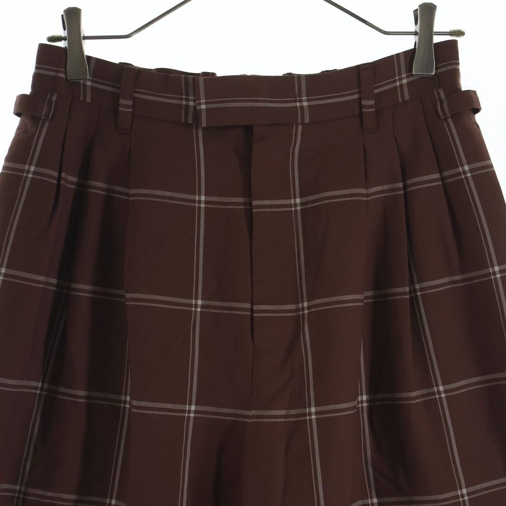 BED J.W. FORD (ベッドフォード) 25SS タータンチェック スラックス