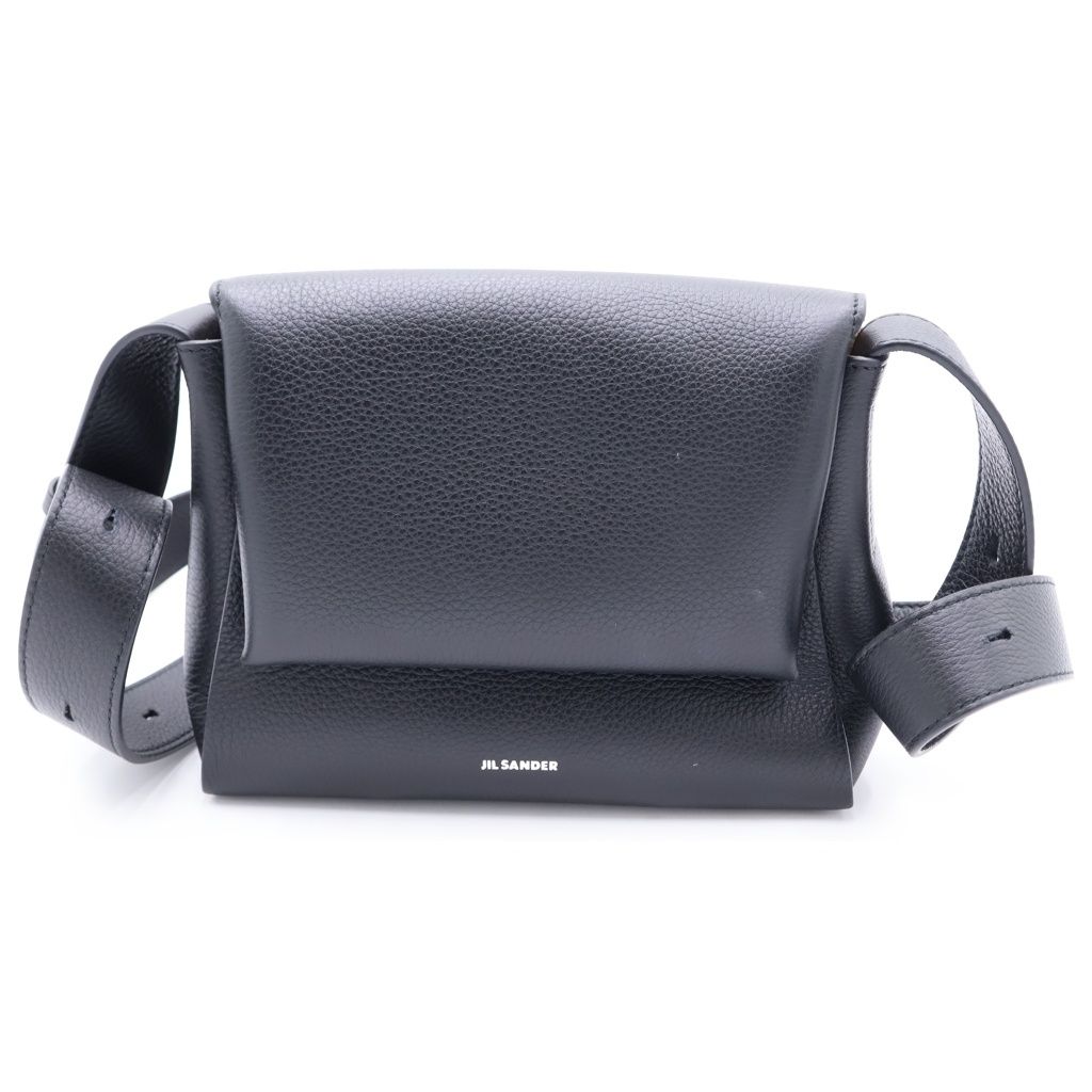 JIL SANDER (ジルサンダー) ENVELOPE MESSENGER MINI エンベロープ メッセンジャー ミニ ショルダーバッグ ブラック
