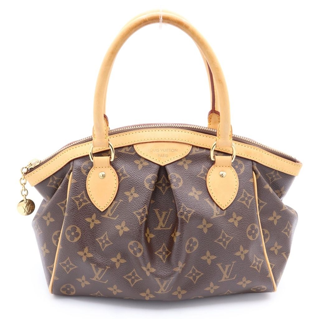 LOUIS VUITTON (ルイヴィトン) モノグラム ティヴォリPM ハンドバッグ PVC レザー ゴールド金具 ブラウン M40143